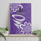 Hobart Hurricanes Custom Canvas Wall Art Minimalism Aboriginal