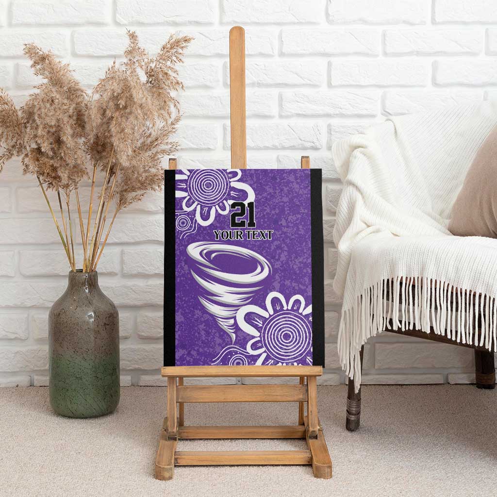 Hobart Hurricanes Custom Canvas Wall Art Minimalism Aboriginal