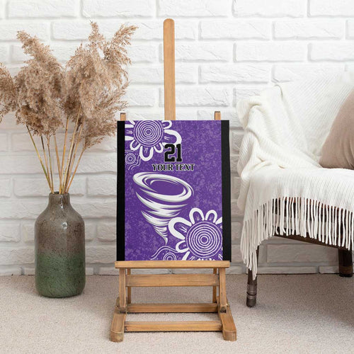 Hobart Hurricanes Custom Canvas Wall Art Minimalism Aboriginal