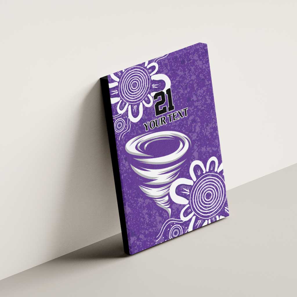 Hobart Hurricanes Custom Canvas Wall Art Minimalism Aboriginal