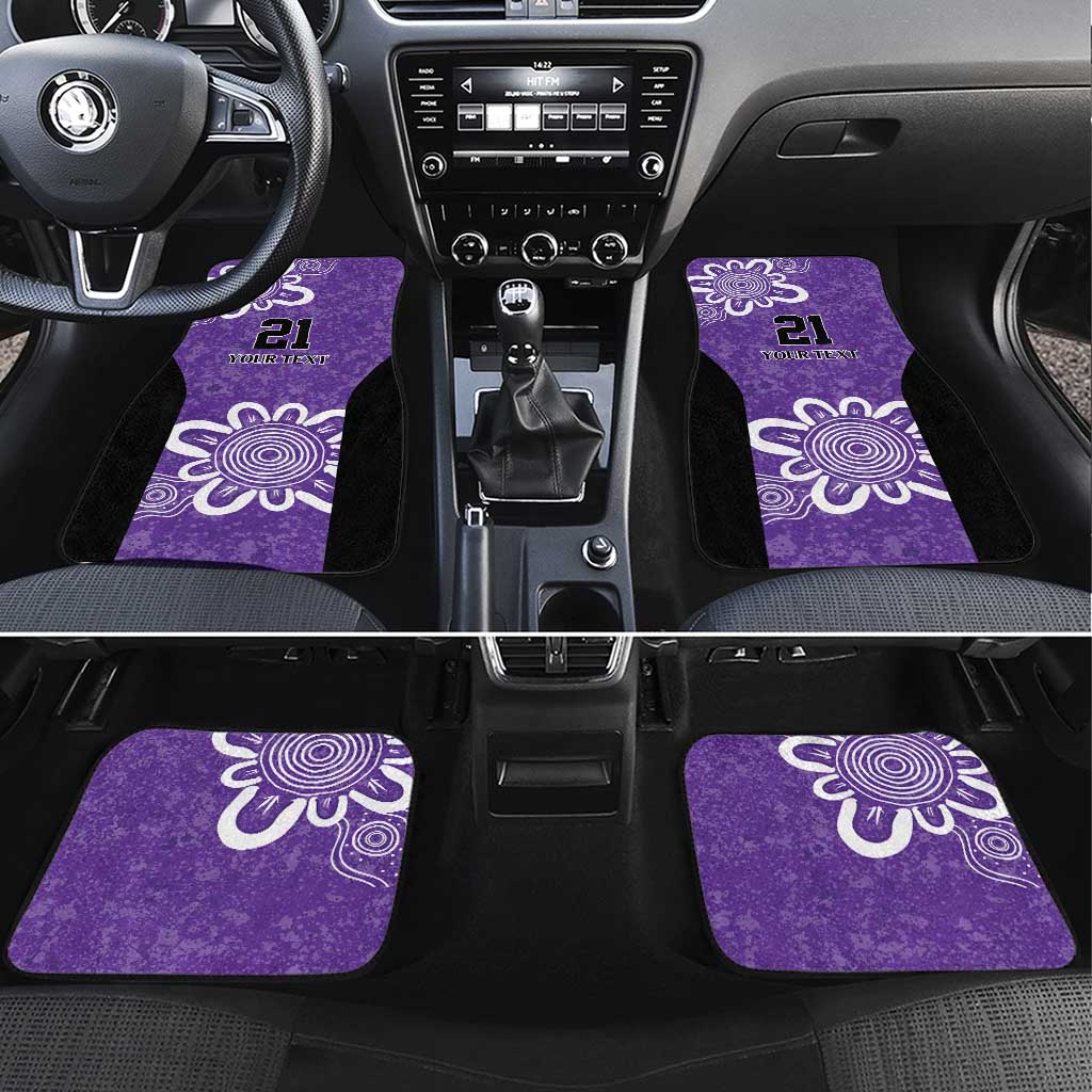 Hobart Hurricanes Custom Car Mats Minimalism Aboriginal
