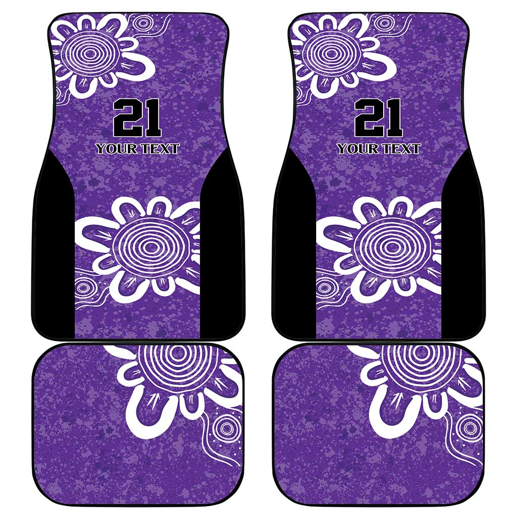 Hobart Hurricanes Custom Car Mats Minimalism Aboriginal
