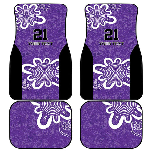 Hobart Hurricanes Custom Car Mats Minimalism Aboriginal