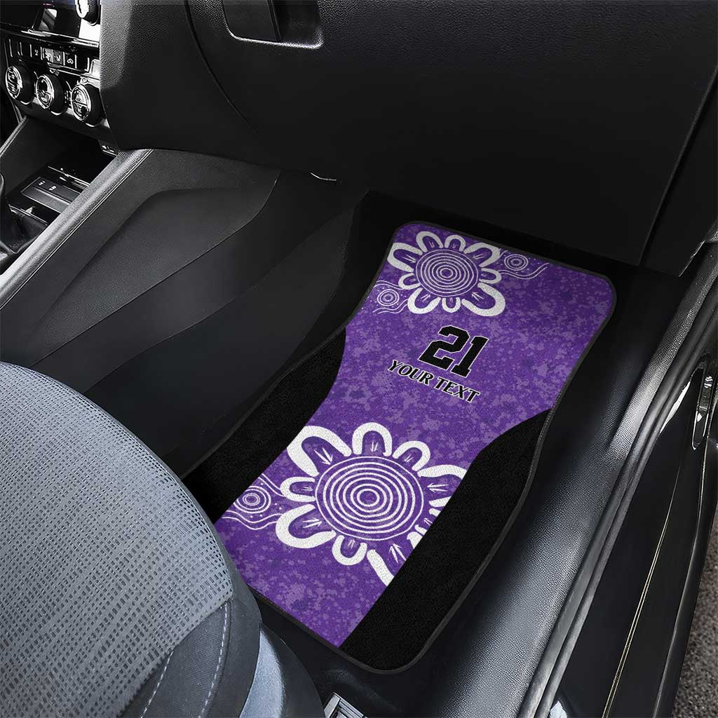 Hobart Hurricanes Custom Car Mats Minimalism Aboriginal