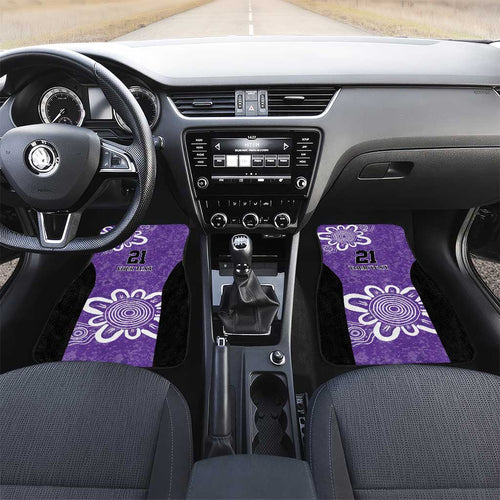 Hobart Hurricanes Custom Car Mats Minimalism Aboriginal