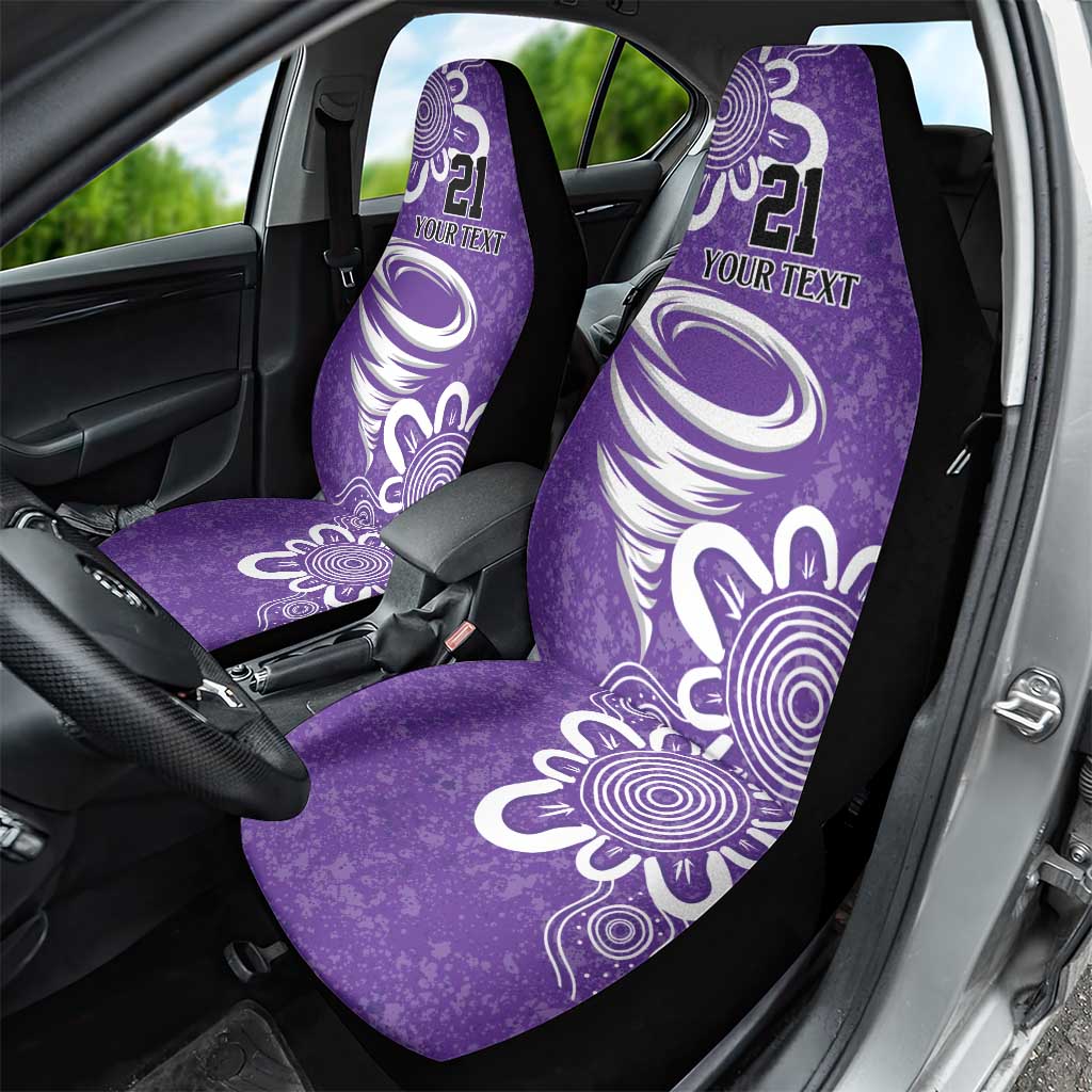 Hobart Hurricanes Custom Car Seat Cover Minimalism Aboriginal