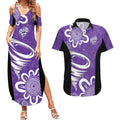 Hobart Hurricanes Custom Couples Matching Summer Maxi Dress and Hawaiian Shirt Minimalism Aboriginal
