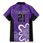Hobart Hurricanes Custom Family Matching Mermaid Dress and Hawaiian Shirt Minimalism Aboriginal