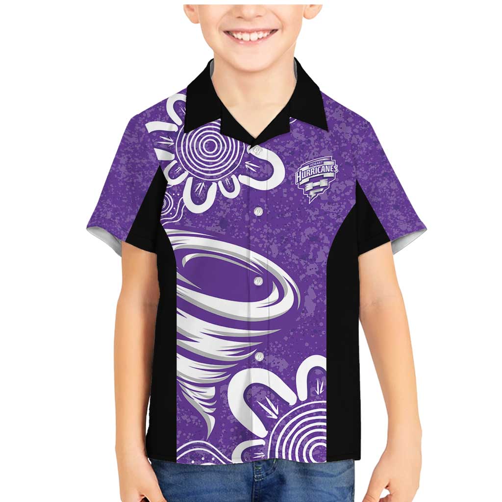Hobart Hurricanes Custom Family Matching Mermaid Dress and Hawaiian Shirt Minimalism Aboriginal