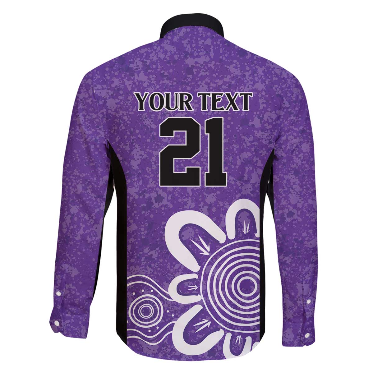 Hobart Hurricanes Custom Family Matching Off The Shoulder Long Sleeve Dress and Hawaiian Shirt Minimalism Aboriginal