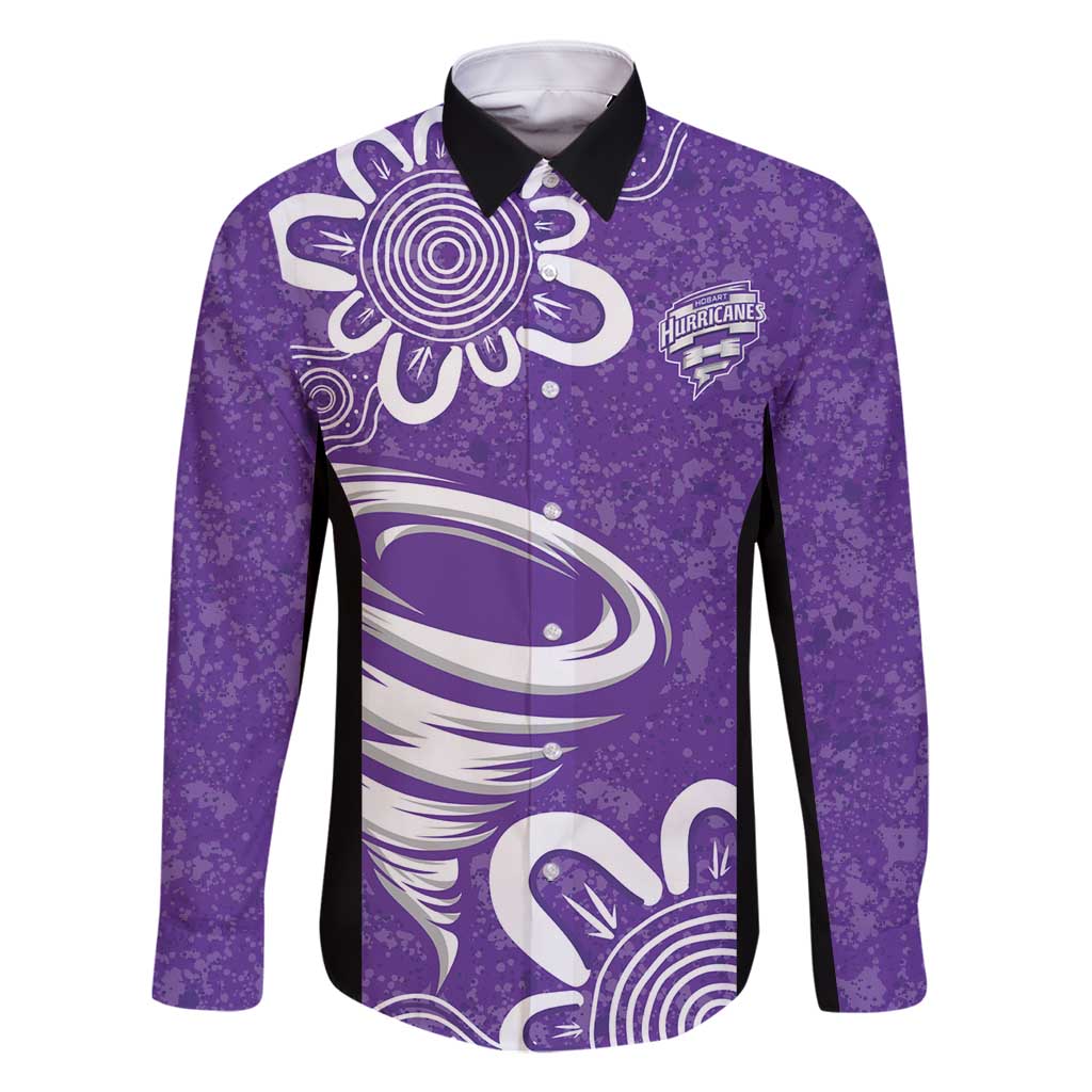 Hobart Hurricanes Custom Family Matching Off Shoulder Maxi Dress and Hawaiian Shirt Minimalism Aboriginal