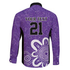 Hobart Hurricanes Custom Family Matching Short Sleeve Bodycon Dress and Hawaiian Shirt Minimalism Aboriginal