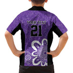 Hobart Hurricanes Custom Family Matching Summer Maxi Dress and Hawaiian Shirt Minimalism Aboriginal