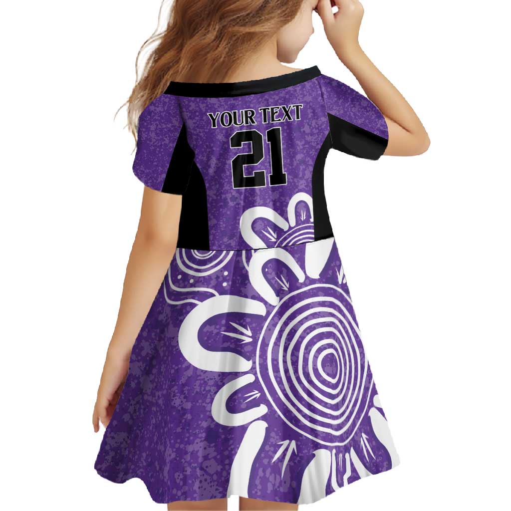 Hobart Hurricanes Custom Family Matching Tank Maxi Dress and Hawaiian Shirt Minimalism Aboriginal