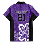 Hobart Hurricanes Custom Family Matching Tank Maxi Dress and Hawaiian Shirt Minimalism Aboriginal