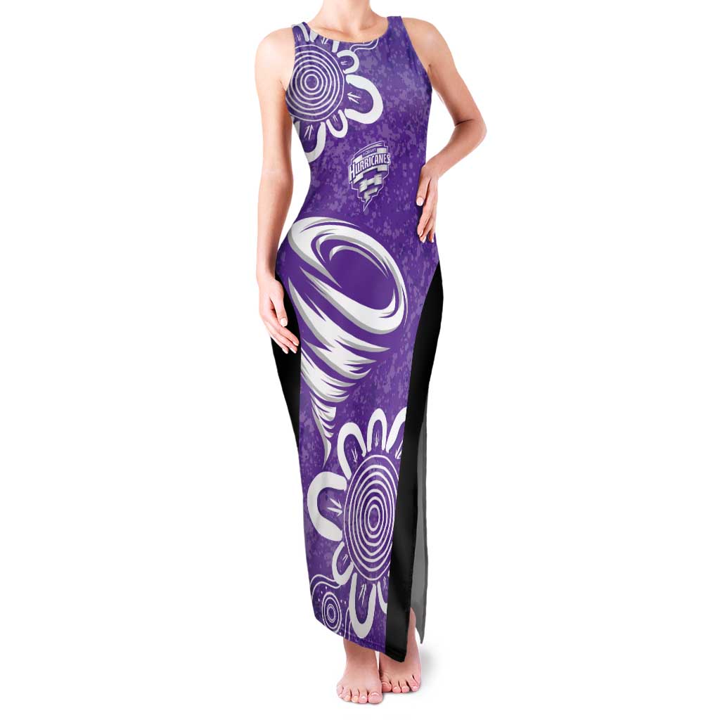 Hobart Hurricanes Custom Family Matching Tank Maxi Dress and Hawaiian Shirt Minimalism Aboriginal