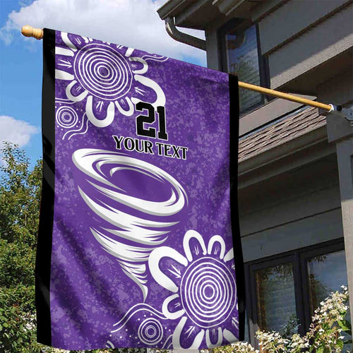 Hobart Hurricanes Custom Garden Flag Minimalism Aboriginal
