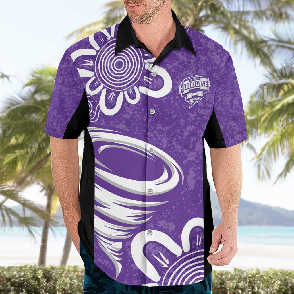 Hobart Hurricanes Custom Hawaiian Shirt Minimalism Aboriginal