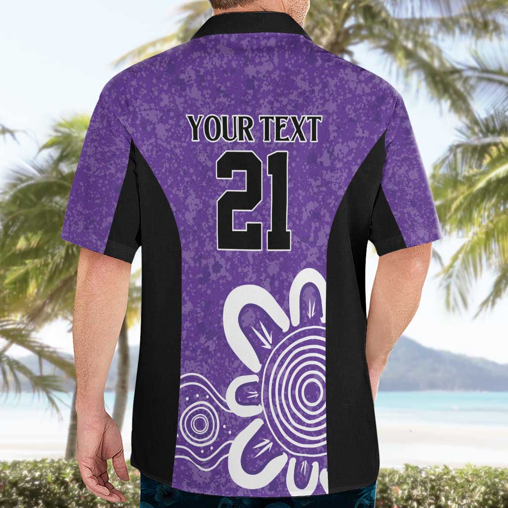 Hobart Hurricanes Custom Hawaiian Shirt Minimalism Aboriginal