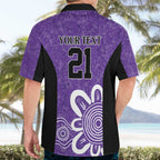 Hobart Hurricanes Custom Hawaiian Shirt Minimalism Aboriginal