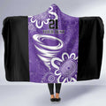Hobart Hurricanes Custom Hooded Blanket Minimalism Aboriginal