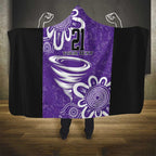 Hobart Hurricanes Custom Hooded Blanket Minimalism Aboriginal