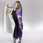 Hobart Hurricanes Custom Hooded Blanket Minimalism Aboriginal