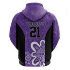 Hobart Hurricanes Custom Hoodie Minimalism Aboriginal