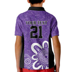 Hobart Hurricanes Custom Kid Polo Shirt Minimalism Aboriginal