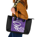 Hobart Hurricanes Custom Leather Tote Bag Minimalism Aboriginal