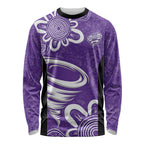 Hobart Hurricanes Custom Long Sleeve Shirt Minimalism Aboriginal