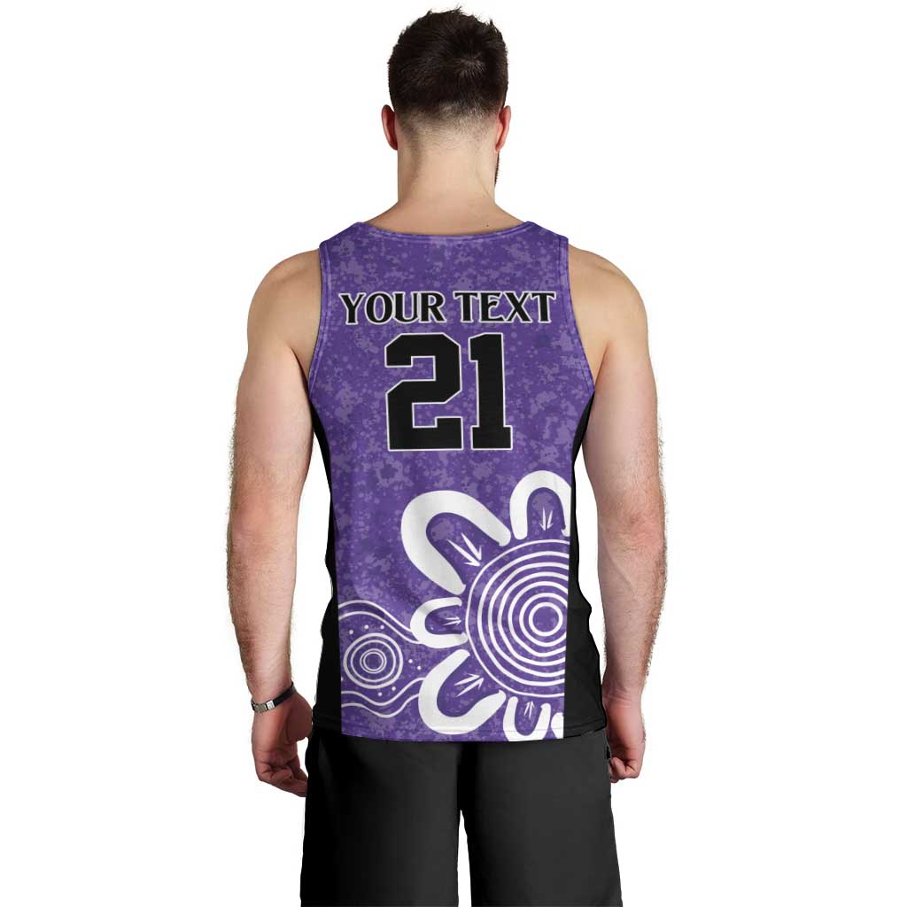 Hobart Hurricanes Custom Men Tank Top Minimalism Aboriginal
