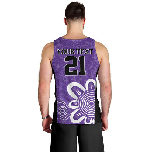 Hobart Hurricanes Custom Men Tank Top Minimalism Aboriginal
