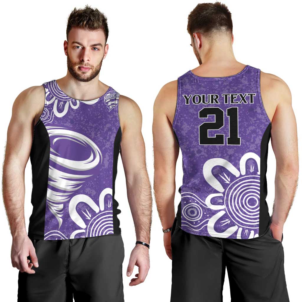 Hobart Hurricanes Custom Men Tank Top Minimalism Aboriginal