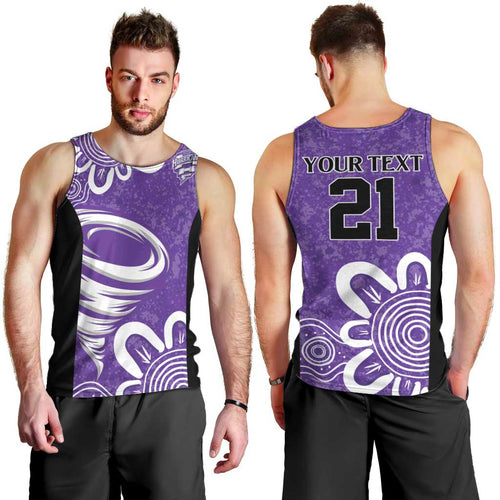 Hobart Hurricanes Custom Men Tank Top Minimalism Aboriginal