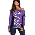 Hobart Hurricanes Custom Off Shoulder Sweater Minimalism Aboriginal