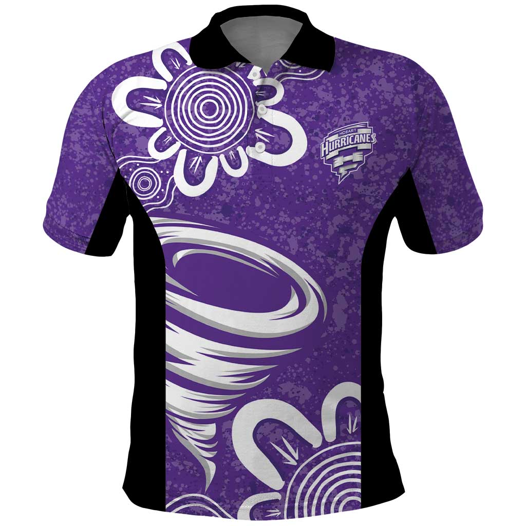 Hobart Hurricanes Custom Polo Shirt Minimalism Aboriginal