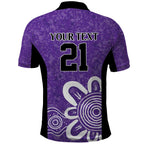 Hobart Hurricanes Custom Polo Shirt Minimalism Aboriginal