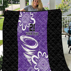 Hobart Hurricanes Custom Quilt Minimalism Aboriginal