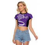 Hobart Hurricanes Custom Raglan Cropped T Shirt Minimalism Aboriginal