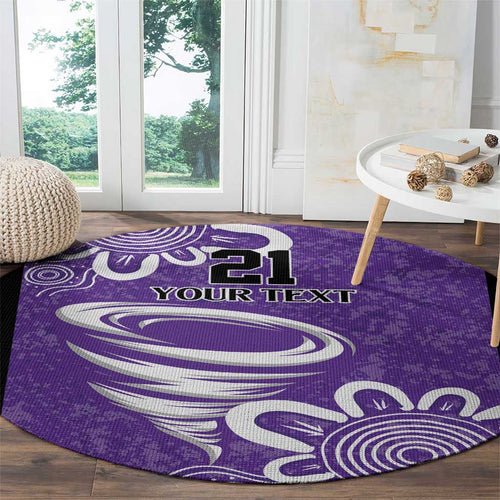 Hobart Hurricanes Custom Round Carpet Minimalism Aboriginal
