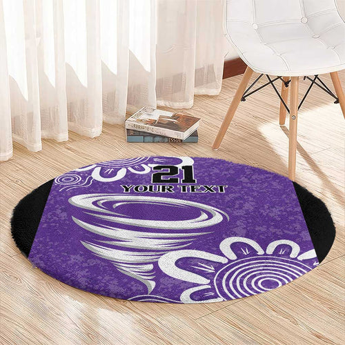 Hobart Hurricanes Custom Round Carpet Minimalism Aboriginal