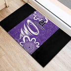 Hobart Hurricanes Custom Rubber Doormat Minimalism Aboriginal