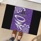 Hobart Hurricanes Custom Rubber Doormat Minimalism Aboriginal