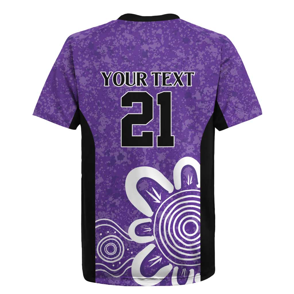 Hobart Hurricanes Custom Rugby Jersey Minimalism Aboriginal