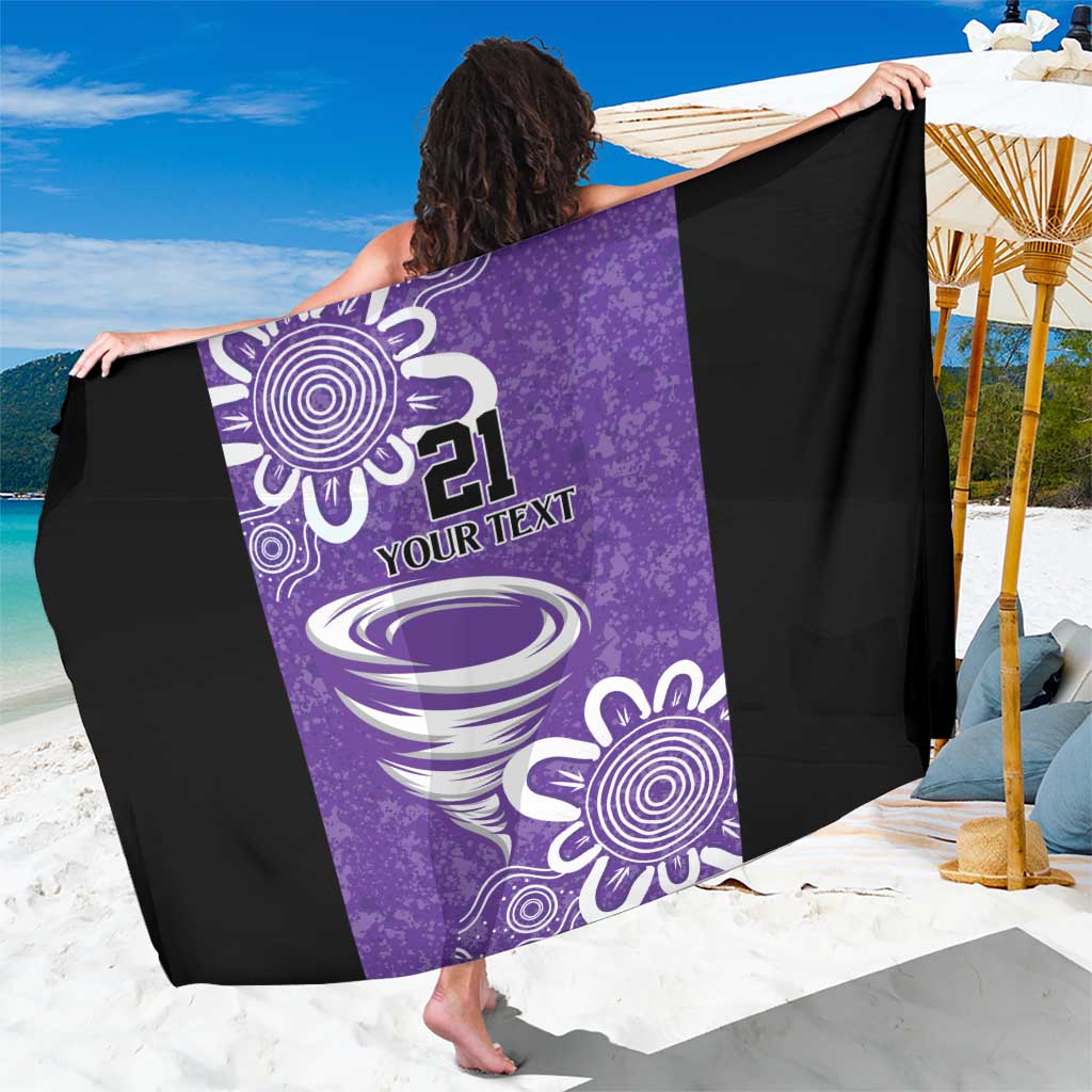 Hobart Hurricanes Custom Sarong Minimalism Aboriginal
