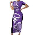 Hobart Hurricanes Custom Short Sleeve Bodycon Dress Minimalism Aboriginal
