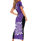 Hobart Hurricanes Custom Short Sleeve Bodycon Dress Minimalism Aboriginal