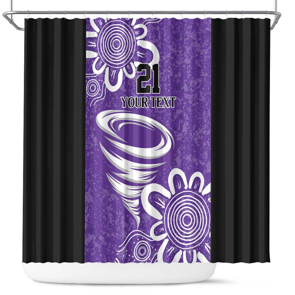 Hobart Hurricanes Custom Shower Curtain Minimalism Aboriginal
