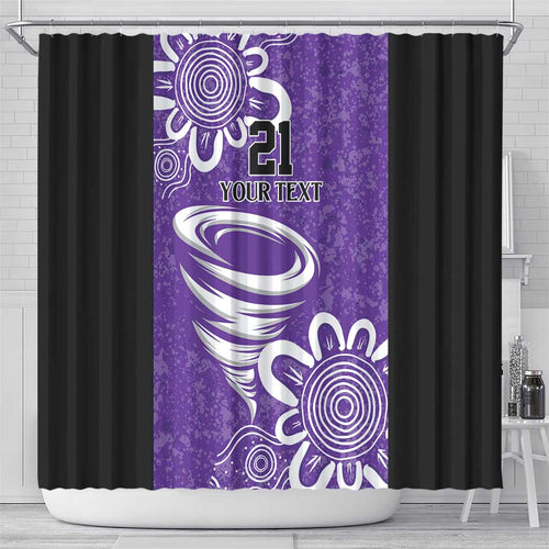 Hobart Hurricanes Custom Shower Curtain Minimalism Aboriginal